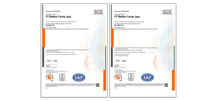 Medion Integrasikan ISO 9001 dan ISO 14001